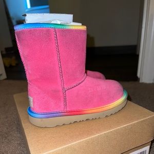 Girls rainbow Uggs